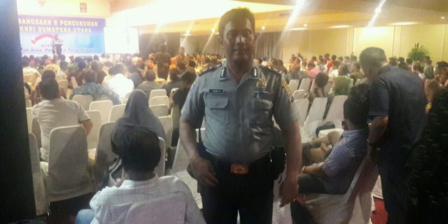 Pengamanan DPD IKA KNPI Sumut Oleh Personil Polsek Medan Baru