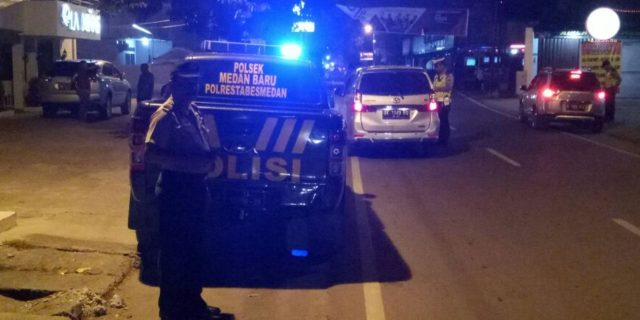 POLSEK MEDAN BARU MELAKSANAKAN PATROLI BLUE LIGHT