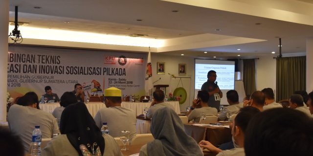 KPU Sumut Gelar Bimtek Kreasi dan Inovasi Sosialisasi Pilkada