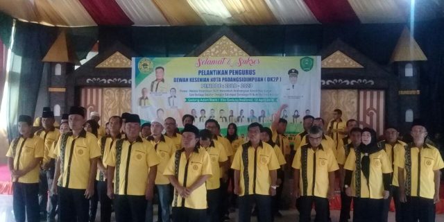 Pj Walikota Lantik Dewan Kesenian Kota Padangsidimpuan Periode 2018 – 2023