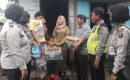 Polsek Medan Baru Berikan Bantuan Kepada Warga Kurang Mampu
