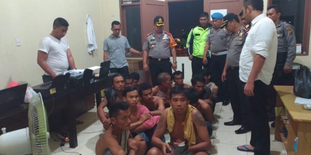 Kapolres Pelabuhan Belawan AKBP Ikhwan SH,MH Pimpin Razia Premanisme