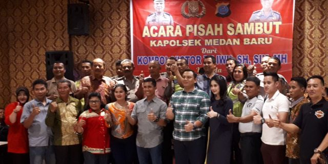 Acara Pisah Sambut Kapolsek Medan Baru Penuh dengan keakraban dan kekeluargaan