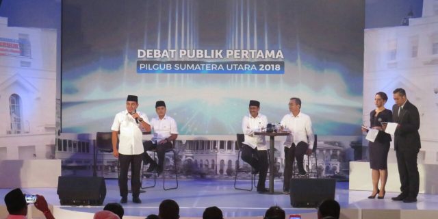 Dua Paslon Ikuti Debat Dalam Pilgubsu 2018