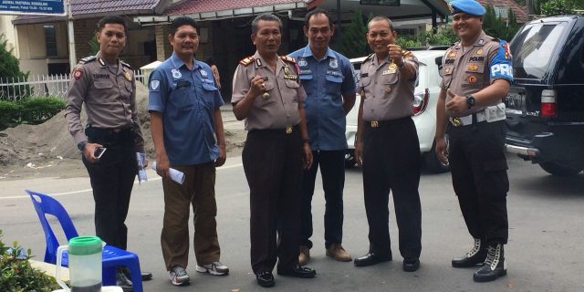 POLSEK MEDAN BARU ADAKAN PENGAMANAN GEREJA DALAM RANGKA KENAIKAN ISA ALMASIH