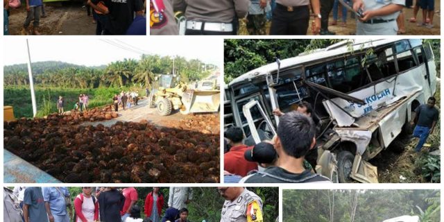 Insiden Kecelakaan Terjadi di Jalan Lintas Timur Pelalawan