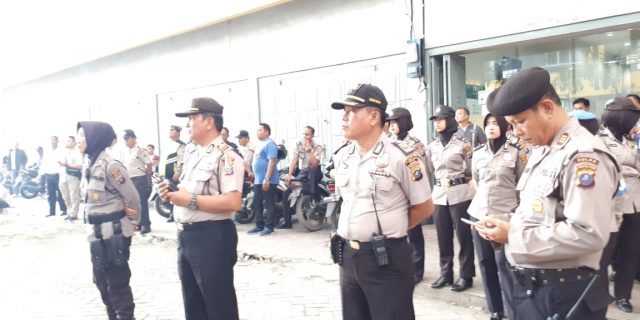 WAKA POLSEK MEDAN BARU KAPAM OBJEK UNRAS DI KANTOR TPI MEDAN