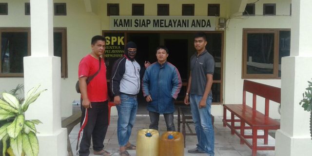 Polsek Lahusa Polres Nias Selatan Gagalkan Peredaran 70 liter Tuak Suling asal Gido