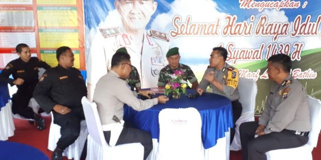 Dalam Rangka Ops Ketupat 2018, Wakapolresta Pekanbaru Cek Pos Pam
