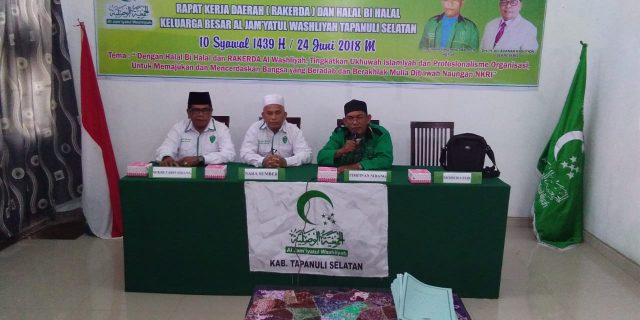 Keluarga Besar Al Washliyah Kabupaten Tapsel Gelar Rakerda dan Halal Bi Halal