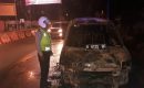 Satu Unit Mobil Merek Suzuki Terbakar di Medan