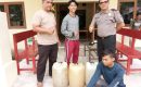 Polsek Lahusa Polres Nisel Sita 140 Liter Tuak Suling