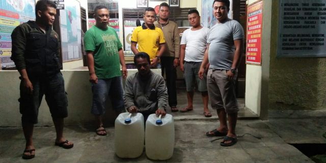 Polsek Lolowau Polres Nisel Jaring 400 Liter Tuo Nifaro