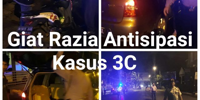 Iptu Dwikora Tarigan Pimpin Pelaksanaan Patroli Blue Light dan Razia Kendaraan