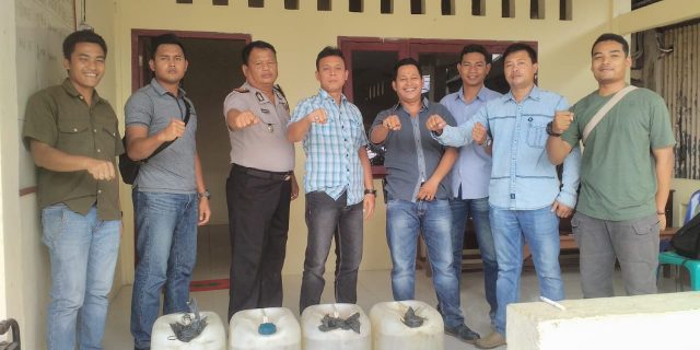 Polres Nias Selatan Kembali Sita 280 Liter Tuak Suling