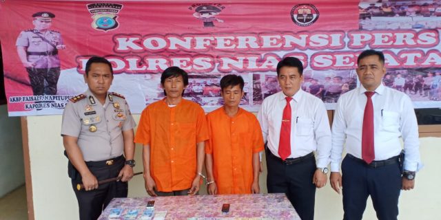 Polres Nias Selatan Tangkap 2 Orang Penulis Togel