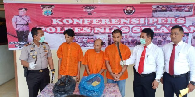 2 Kasus Pembunuhan Diungkap Polres Nias Selatan