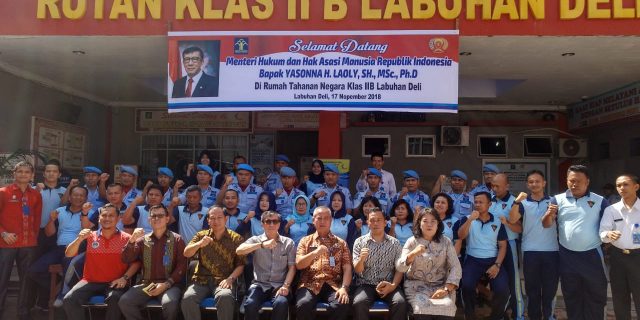 Banyak Perubahan!!  2 Kali Menkumham Sidak  rutan klas II-B Labuhan Deli