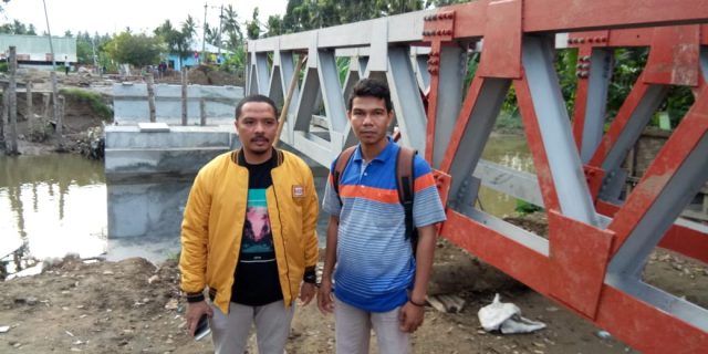 Di Pertanyakan! Proyek Titi Besi Batang Nibung Tanpa Plang Proyek