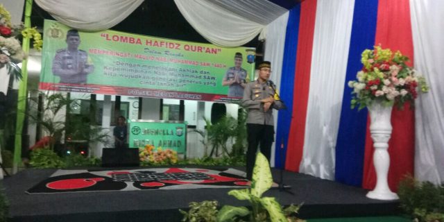 Memperingati Maulid Nabi Muhammad SAW, Polsek Medan Labuhan Lomba Hafidz Al-Quran