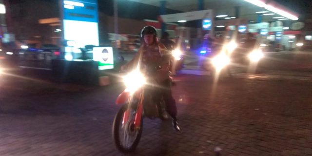 Patroli Skala Besar!! Kapolres Belawan naik Sepeda Motor 