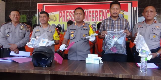 Polres Asahan “Gulung” 9 Bandit Jalanan, 1 Ditembak