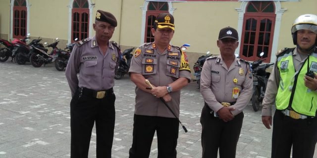 Kapolres Belawan Lakukan Pengamanan Gereja Dan Jalur 
