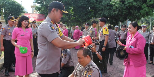 60 Personil Polres Asahan Naik Pangkat