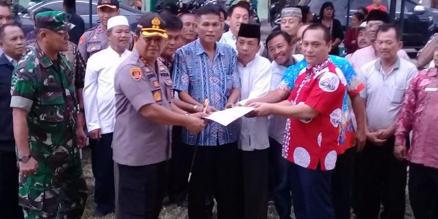 AKBP Ikhwan Berikan Pesan Saat Hadiri Deklarasi Kerukunan Umat Beragama 