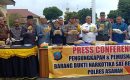 Polres Asahan Musnahkan 16 Kg Sabu dan 20 Kg Daun Ganja