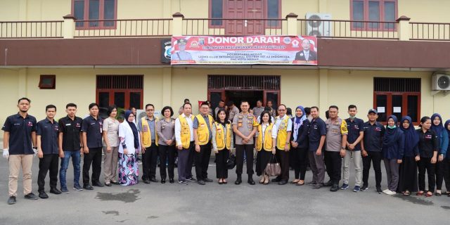 Sambut HUT Bhayangkara ke 73 2019, Polrestabes Medan Adakan Kegiatan Donor Darah