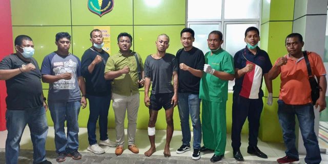 Pencuri di Toko Ponsel Ditembak Unit Reskrim Polsek Medan Baru