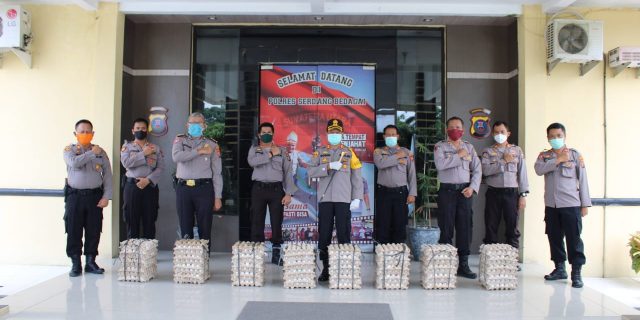 Kapolres Serdang Bedagai Salurkan 3000 Butir Telur ke Polsek Jajaran