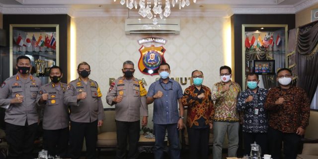 Kapoldasu Terima Silaturahmi dan Audiensi dari Koordinator Wilayah I KPK RI