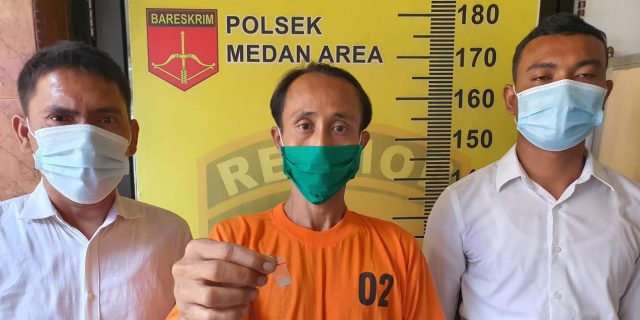 Polsek Medan Area Bekuk Pembawa Sabu