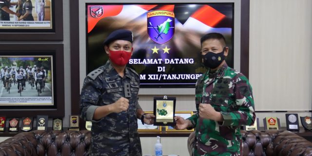 Pangdam XII/Tpr Terima Kunjungan Silaturahmi LO Polis Diraja Malaysia