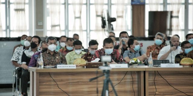 Plh Walikota Medan Hadiri Rakor Pencegahan Korupsi Pada Pelayanan Publik di Sumut