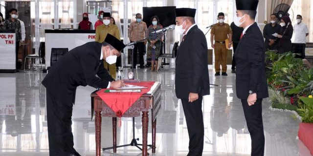 Gubsu Kukuhkan Kepala Kanreg VI BKN Medan