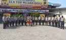 Kompol Aris Wibowo Pamit Kepada Seluruh Personil Polsek Medan Baru