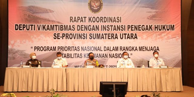 Jaga Stabilitas Keamanan Nasional, Kapoldasu Gelar Rakor Antar Instansi Penegak Hukum