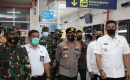 Kapoldasu, Pangdam I/BB dan Wali Kota Medan Tinjau Penerapan Prokes di Stasiun Kereta Api