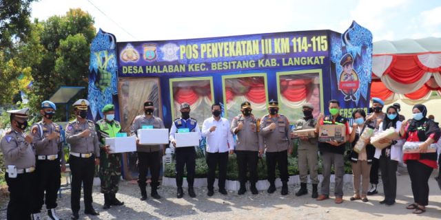 Poldasu Cek Pos Penyekatan di Langkat
