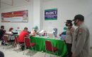 Sambut HUT Bhayangkara ke 75, Polsek Medan Baru Selenggarakan Vaksinasi Massal