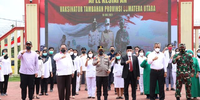 Percepat Penanganan Vaksinasi, Poldasu Tambah Tim Medis 4.934