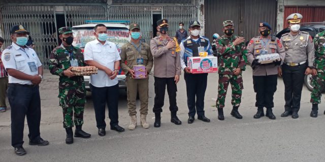 Wakapoldasu Dan Kasdam I/BB Tinjau Petugas di Pos PPKM Darurat