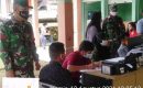 Koramil 07/Alasa Koordinir Pelaksanaan Vaksinasi Massal Covid-19 Dosis 1 di UPTD Puskesmas