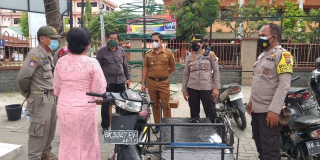 Plt Kapolsek Medan Baru Sampaikan Himbauan Prokes di Acara Pemberkatan Pernikahan dan Resepsi