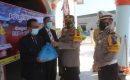 Kapolres Sergai Bagikan Paket Sembako kepada Jemaat Gereja HKBP Hapoltahan Nauli