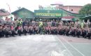 HUT TNI Ke-76, Polsek Medan Baru Berikan Suprise Kepada Koramil 05/MB