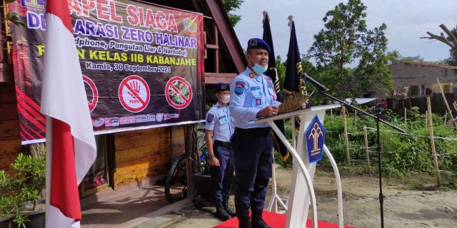 Rutan Kabanjahe Gelar Deklarasi Zero Halinar Dan Penyematan Tanda Satya Lencana